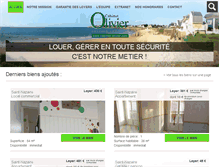 Tablet Screenshot of cabinet-olivier.com